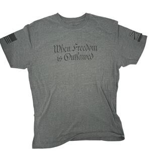 Grunt Style | Graphic Tee (“Who Smiles is Trusted”) | Men’s | Large | Dark Grey